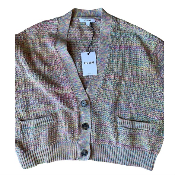 RE/DONE 90s cropped cardigan / size S / NWT - Picture 3 of 5